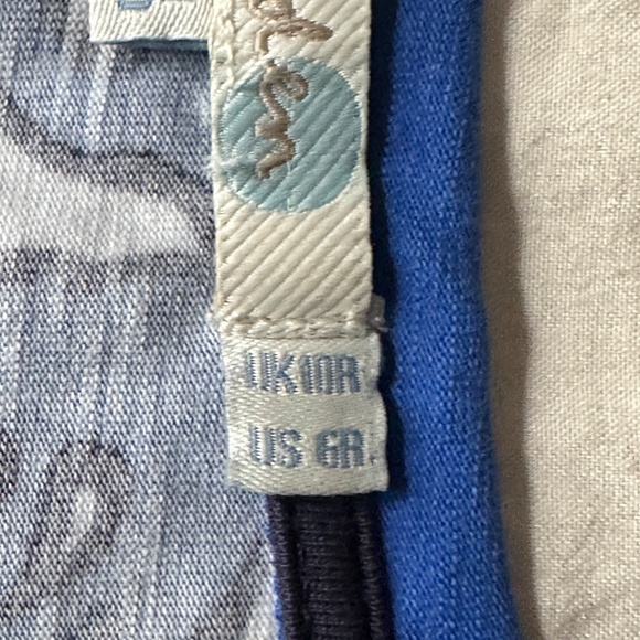 Boden Cap Sleeve Blue and Black Floral Babydoll Dress Size 6 Empire Waist - Picture 6 of 8